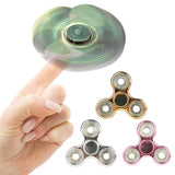 Gold Plating Tri-Spinner Fidget Toy Hand Spinner For Autism and ADHD Rotation 2 Mins Stress Relief Toys Gift
