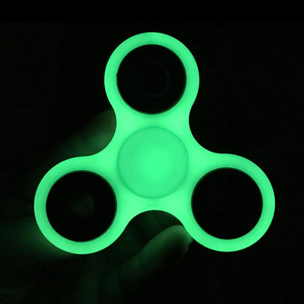 10Pcs/Lot Noctilucent EDC Tri-Spinner Fidget Toys Hand Spinner Plastic Fidget Spinner and ADHD Adults Children Educational Toys