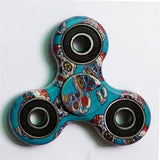 27 Colors 100Pcs/Lot Camo EDC Tri-Spinner Fidgets Toys Finger Spinner For ADHD Stress Wheel Kids Adult Funny antistress Toys